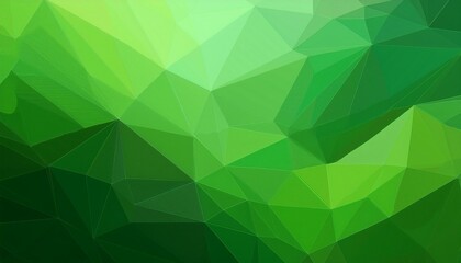 Fototapeta premium Abstract polygonal green background