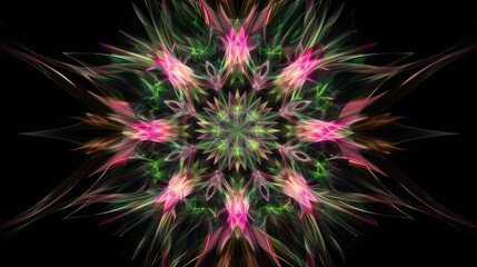 Fototapeta premium Abstract Fractal Design with Vibrant Colors