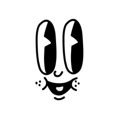 cartoon mascot character funny face