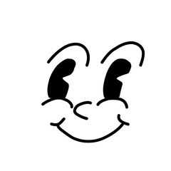 Obraz premium cartoon mascot character funny face