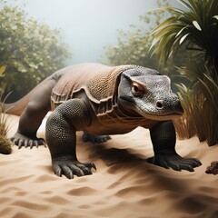 Obraz premium komodo dragon