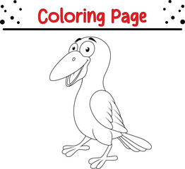Toucan coloring book page