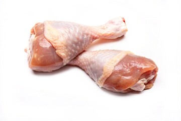 Chicken legs isolated on white background