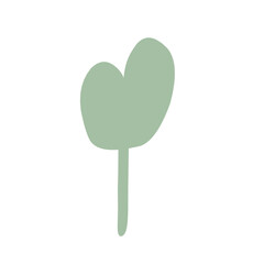 shrubbery tree simple vector illustration
