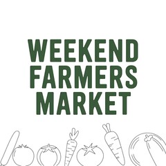Fototapeta premium Weekend Farmers Market Fresh Produce Awaits