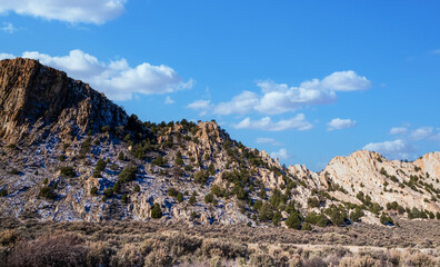  Landscape View from road trip  red rocks in Utah, USA