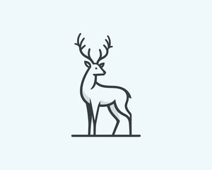 deer silhouette vector