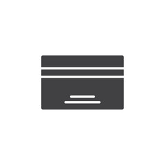 ATM card icon flat and simple set design