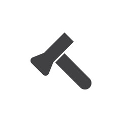 Axe icon flat and simple set design