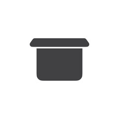 Box icon flat and simple set design