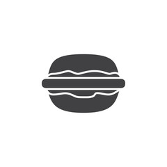 Burger icon flat and simple set design