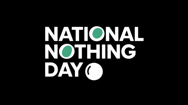 National Nothing Day Concept Banner with Calming Colors and Minimalist Aesthetic.nothing day,nothing, national.