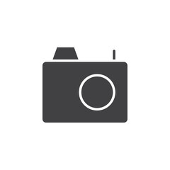 Camera icon flat and simple set design
