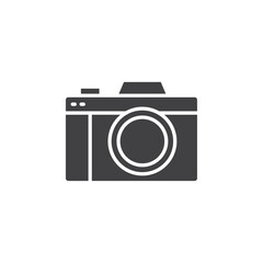 Camera icons flat and simple set design