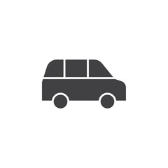 Car icon flat and simple set design
