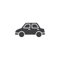 Car icon flat and simple set design