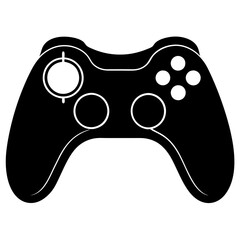 Gesture Controller vector silhouette black design white background © MdMajidul