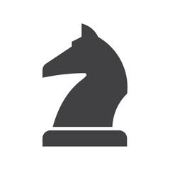 Chess icon flat and simple set design