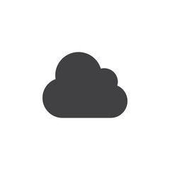 Cloud icon flat and simple set design