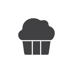 Cupcake icon flat and simple set design