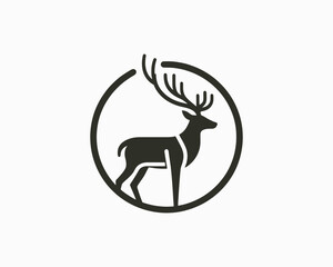 deer silhouette vector
