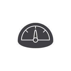 Dashboard icon flat and simple set design