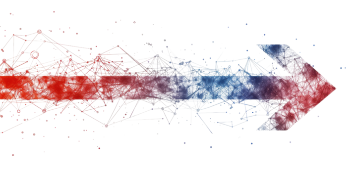 Abstract Arrow Network: Digital Connection and Data Flow