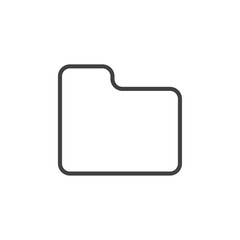 Folder icon flat and simple set design