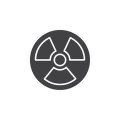 Nuclear icon flat and simple set design