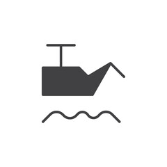 Oil icon flat and simple set design