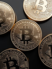 Crypto trading concept, BTC reaches 100k, vertical banner