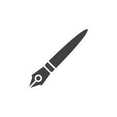 Pen icon flat and simple set design