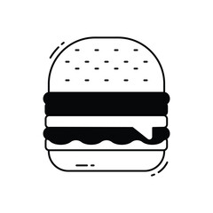Burger vector icon