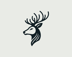 deer head vector