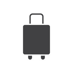 Suitcase icon flat and simple set design