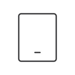 tablet icon flat and simple set design