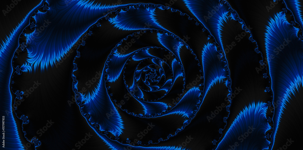 Canvas Prints blue texture abstract circle tunnel background. big data, speed backdrop