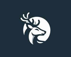 illustration of a silhouette of a deer