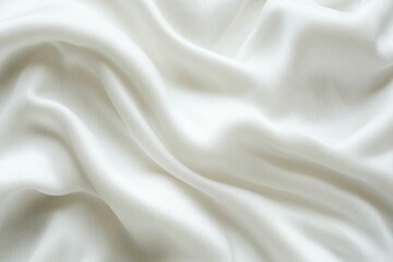 Obraz premium White fabric, soft folds, smooth texture, elegant drape.