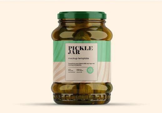 Pickle Jar Mockup