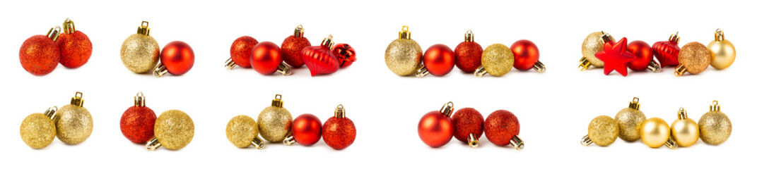 Christmas tree ball isolated on white background. Christmas toy and decor. Decorative Christmas...