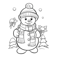 The Art of Snow Sculptures Coloring Page