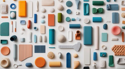 Innovative bioplastic materials undergoing clean fabrication techniques in modern design studios showcasing sustainable manufacturing processes and eco-friendly solutions