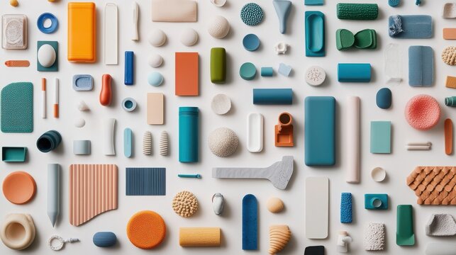 Innovative bioplastic materials undergoing clean fabrication techniques in modern design studios showcasing sustainable manufacturing processes and eco-friendly solutions