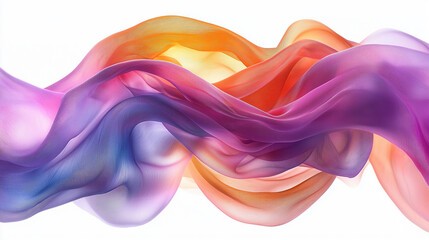 Flowing Rainbow Silk: Abstract image of colorful silk fabric swirling and flowing, creating a dynamic and vibrant visual.  The colors blend seamlessly, evoking a sense of movement and fluidity.