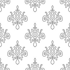 pattern flowerdamask ethnic boho American ikat texture tribal geometric background mandalas