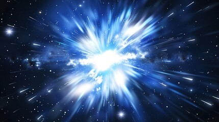 Big Bang colorful space galaxy fog cloud nebula. Universe science astronomy and stary night cosmos mockup background. Supernova concept wallpaper