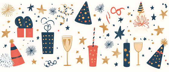 Luxurious Christmas new year card and Holiday Promotion Banner with Elegant Ornaments, for Tags, Posters, and Banners with Space for Text