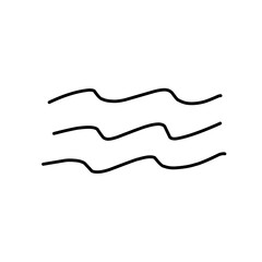 Wavy line vector