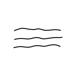 Wavy line vector